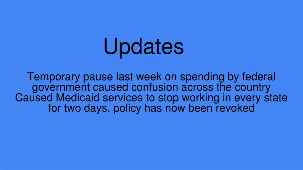 updates
