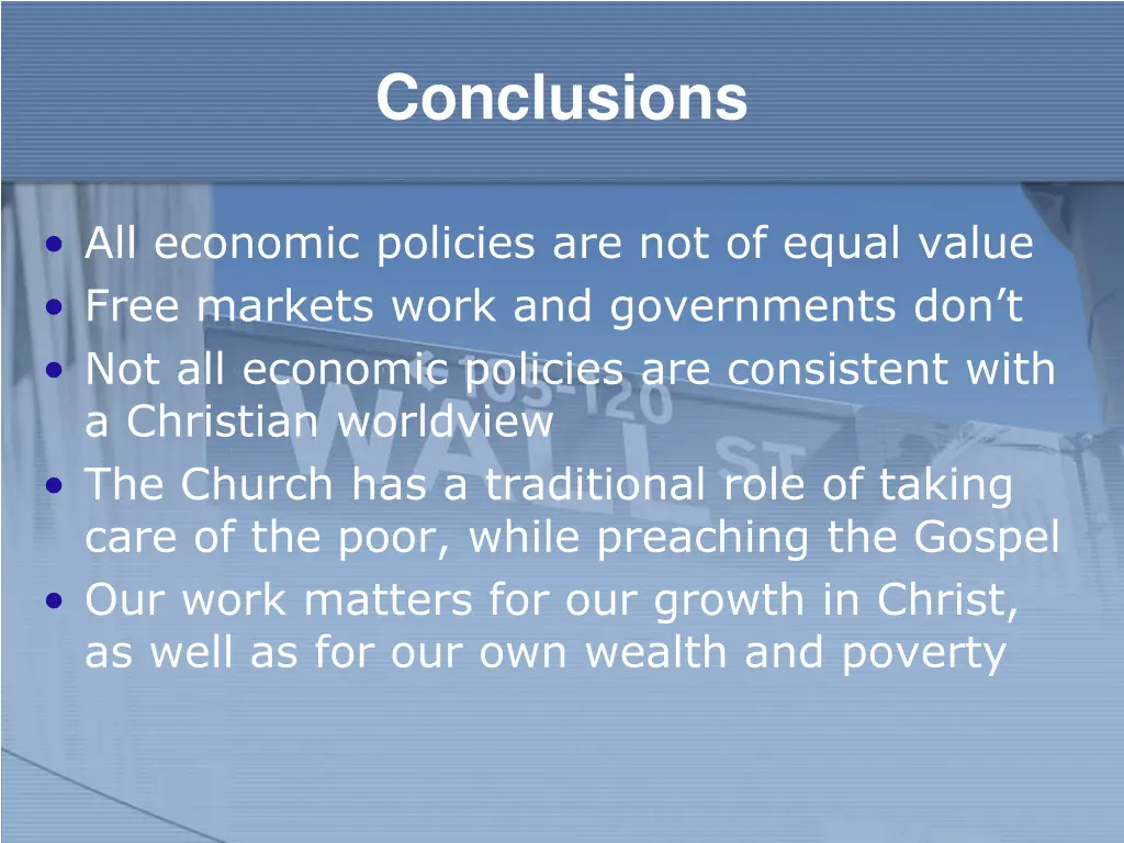 conclusions
