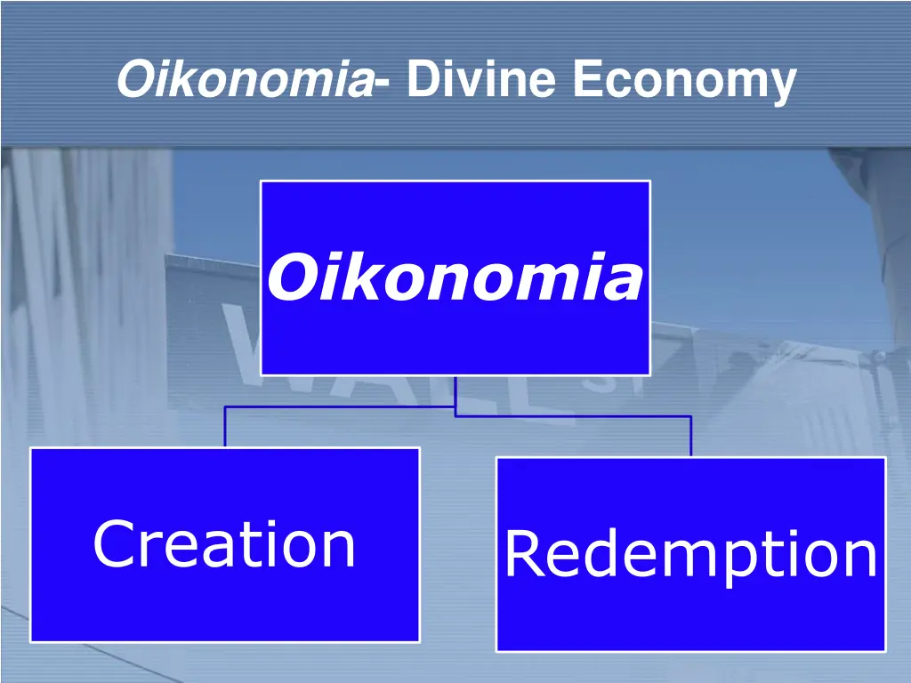 oikonomia divine economy 2