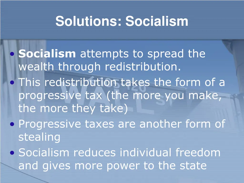 solutions socialism
