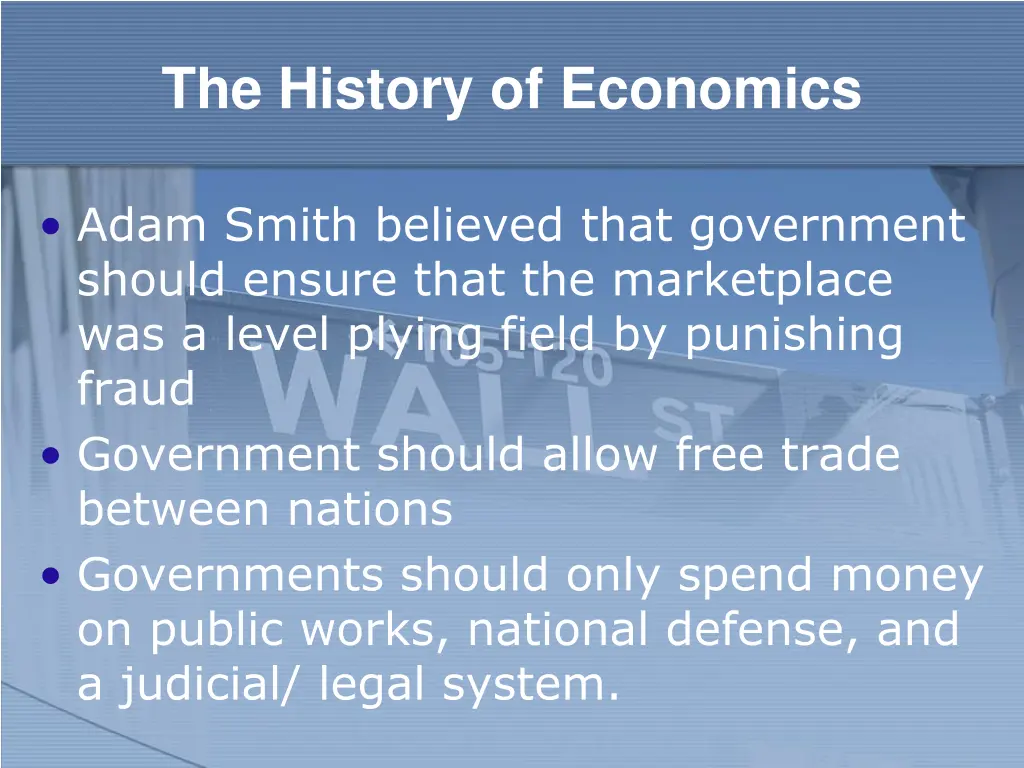 the history of economics 11