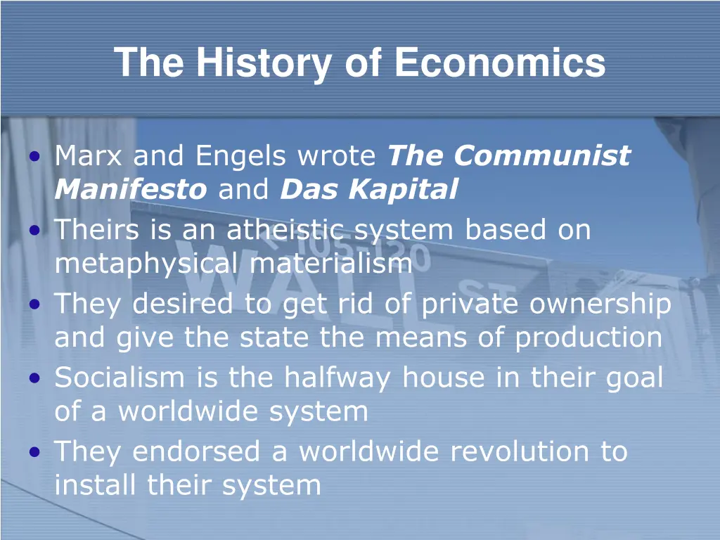 the history of economics 13