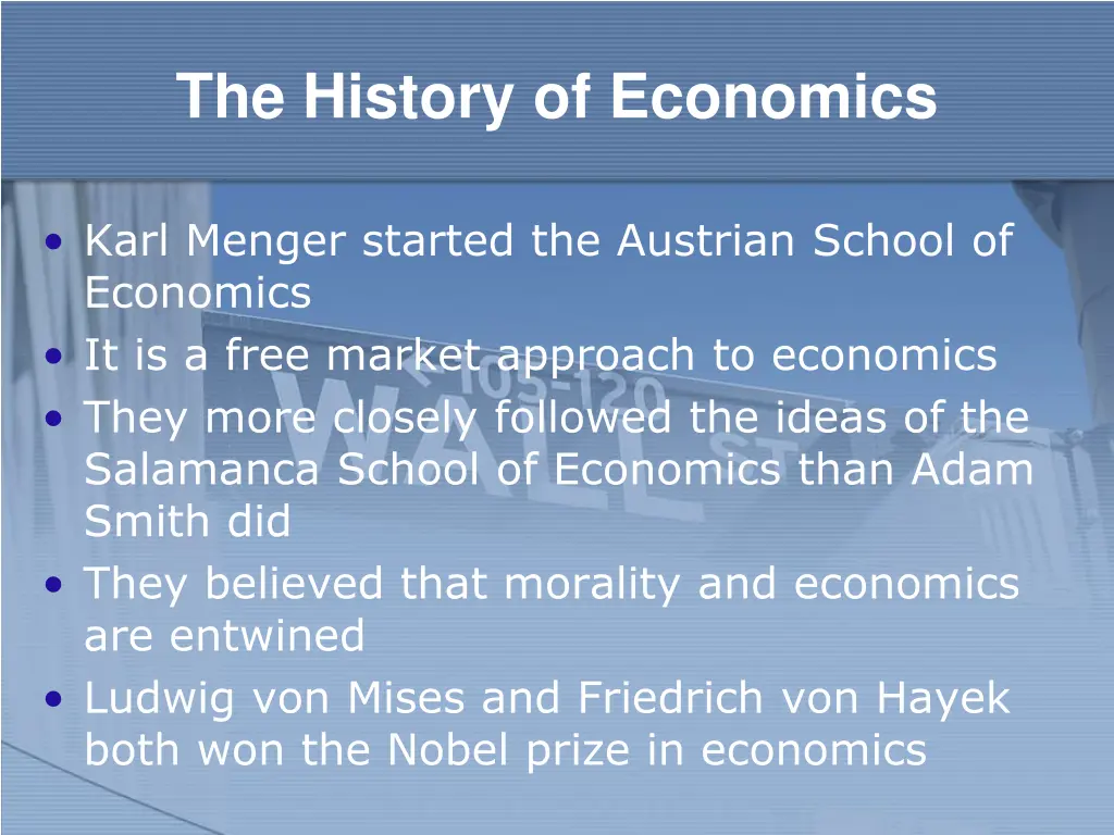 the history of economics 16