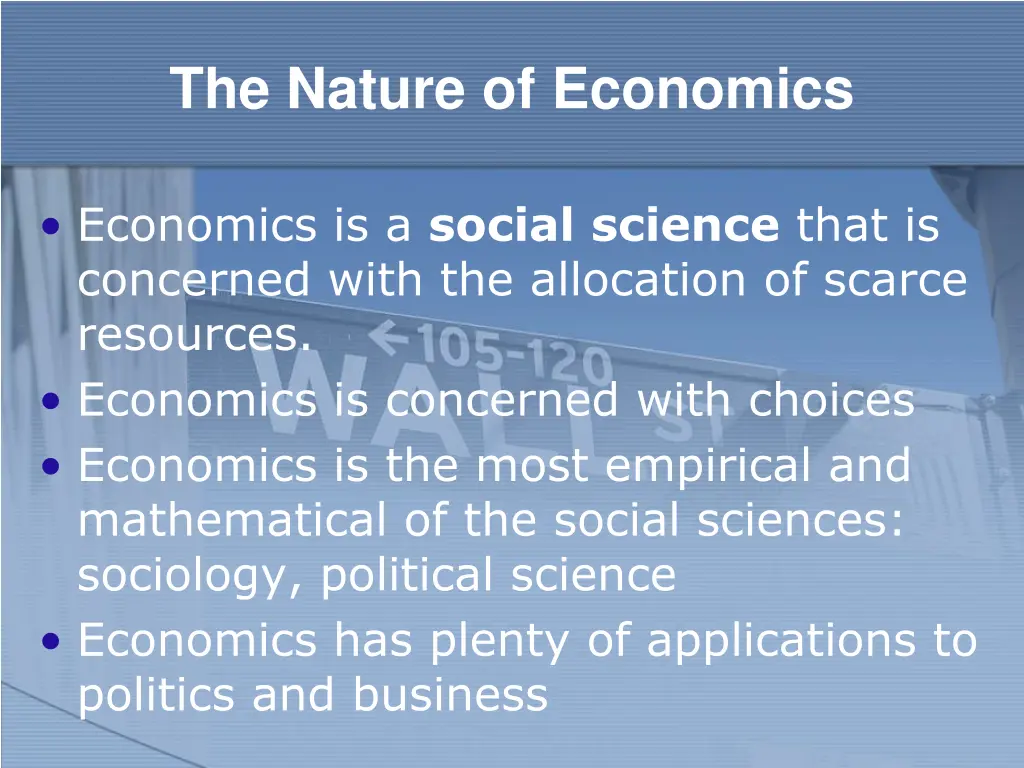 the nature of economics