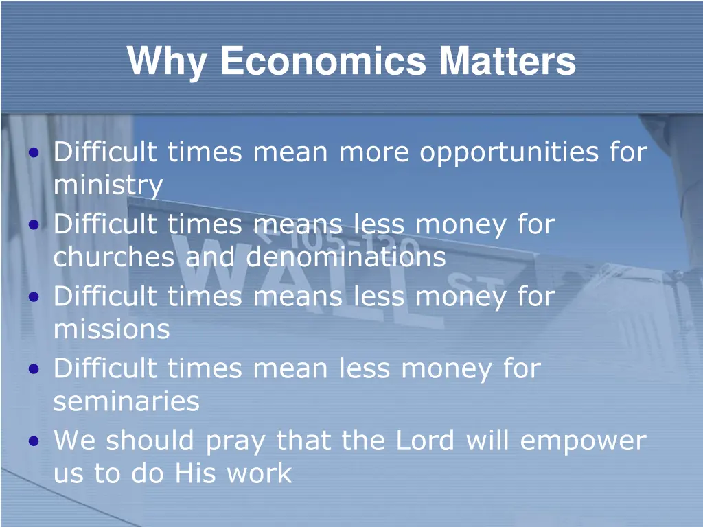 why economics matters 1