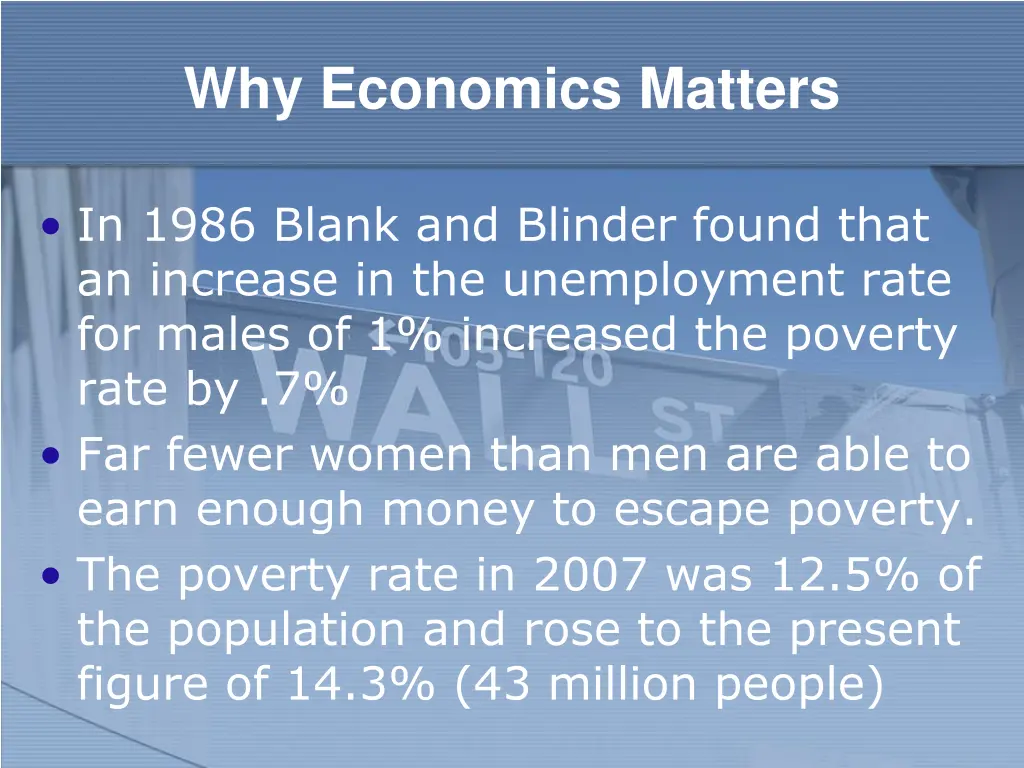 why economics matters
