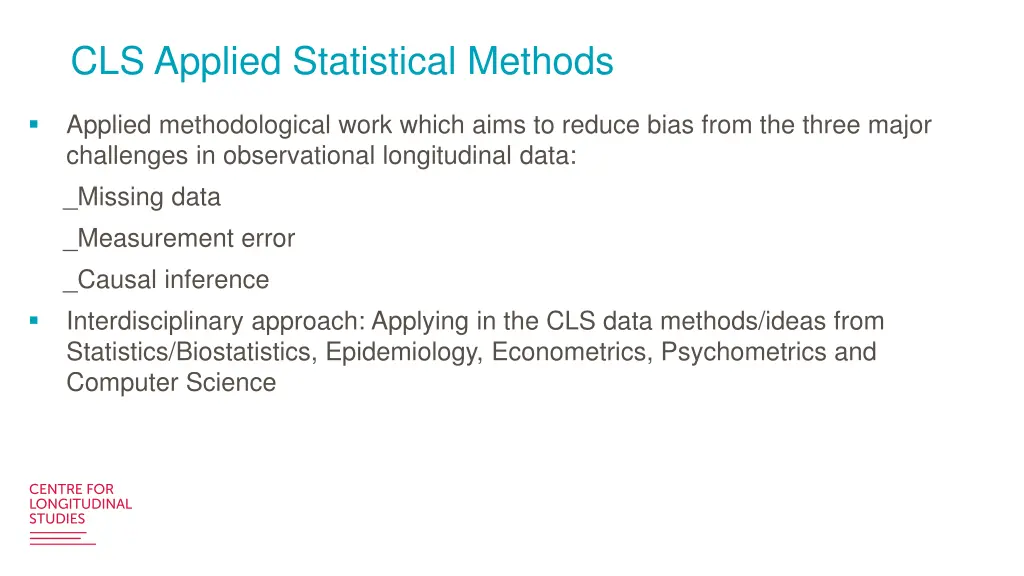 cls applied statistical methods