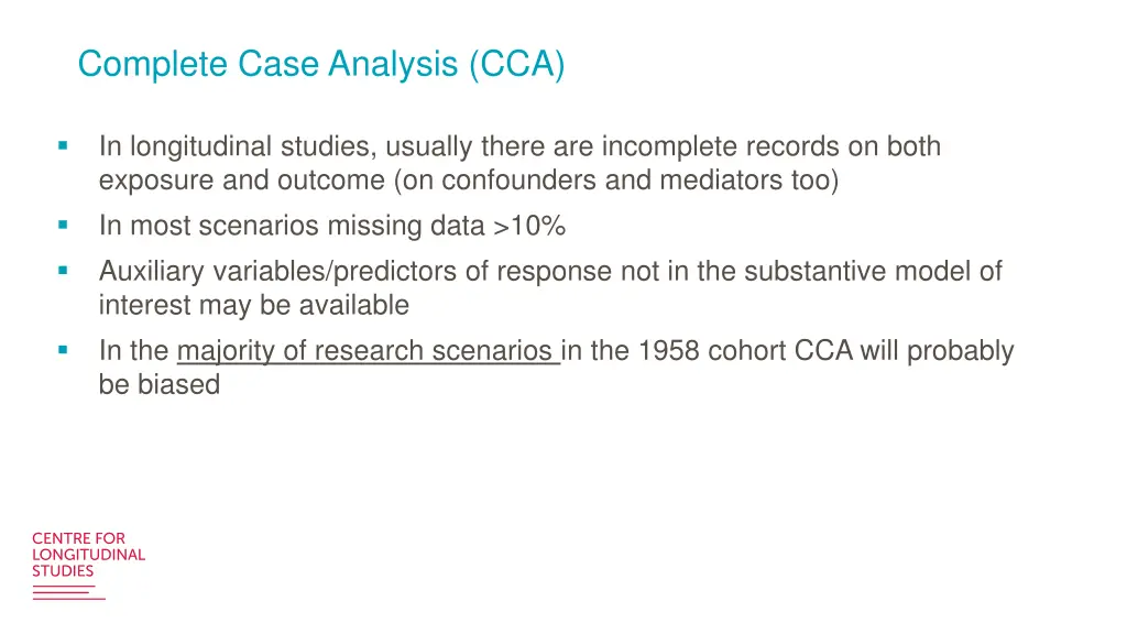 complete case analysis cca 1