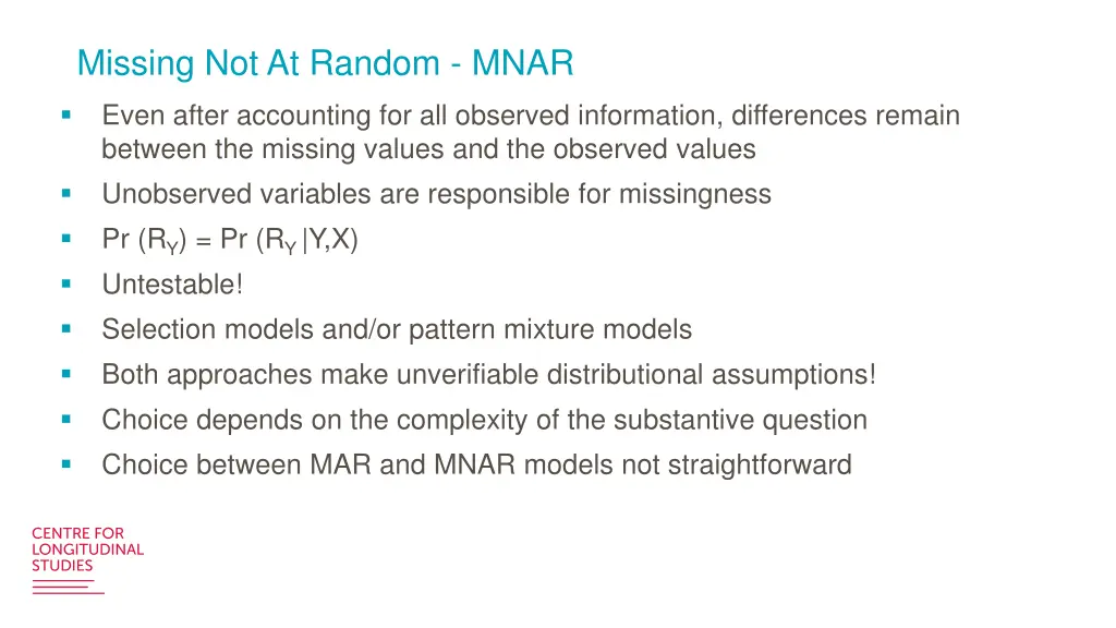 missing not at random mnar