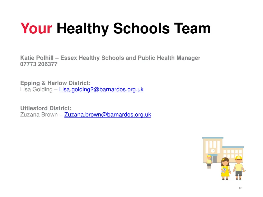 your healthy schools team