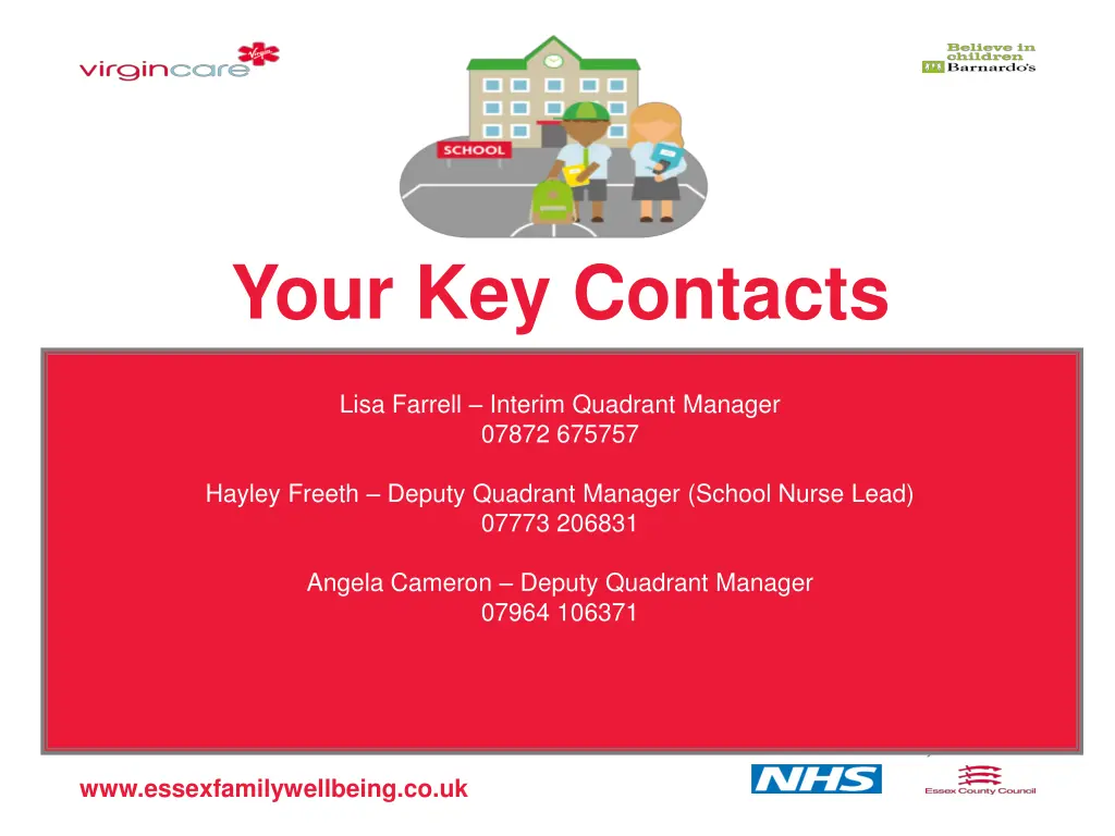 your key contacts