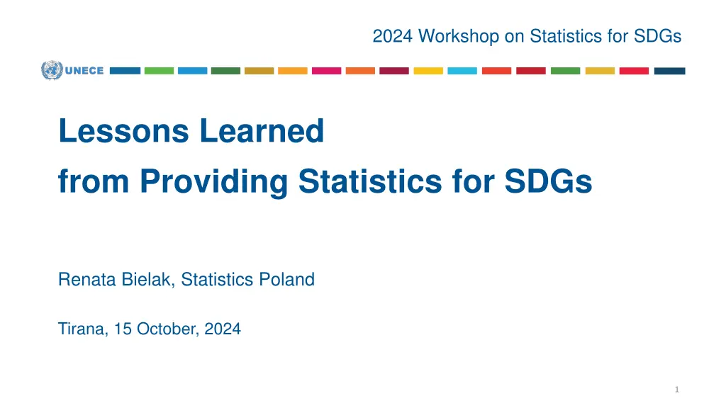 2024 workshop on statistics for sdgs