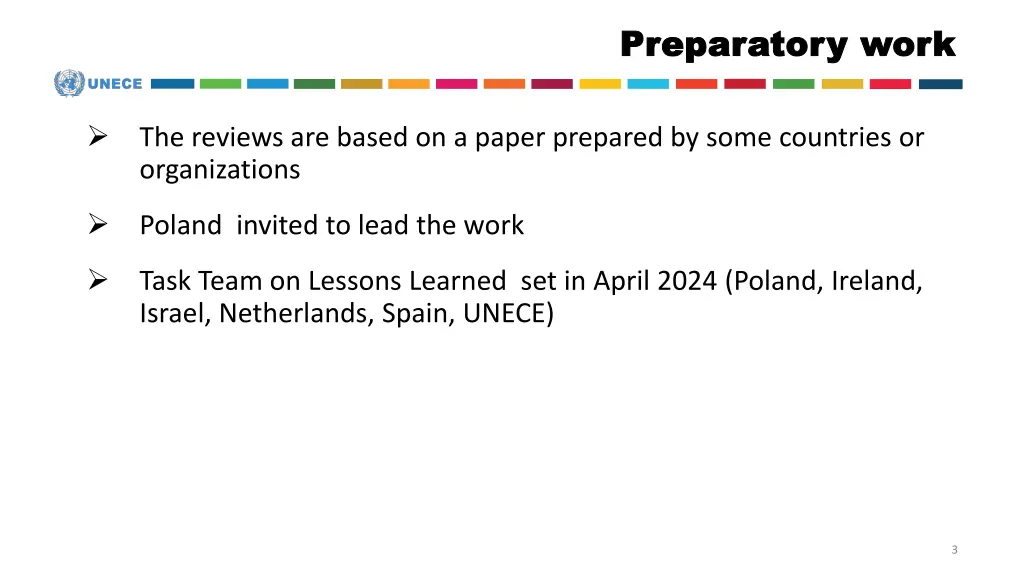 preparatory preparatory work