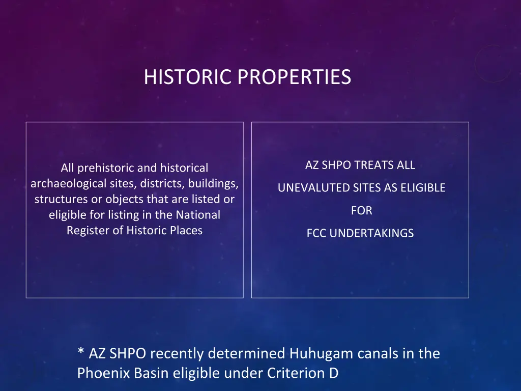 historic properties