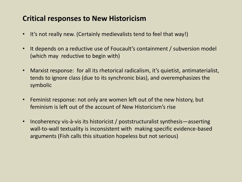 critical responses to new historicism 4