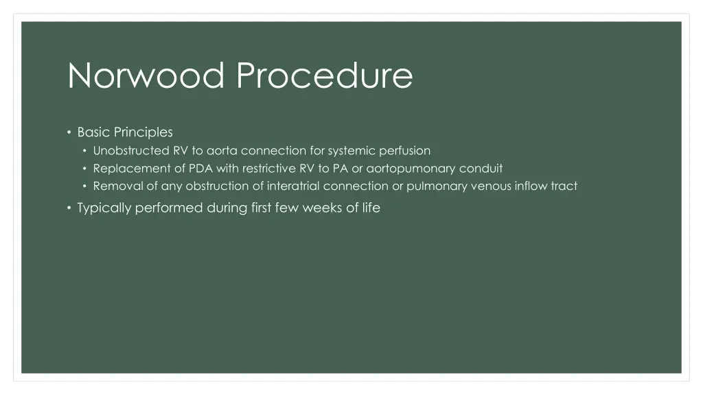 norwood procedure