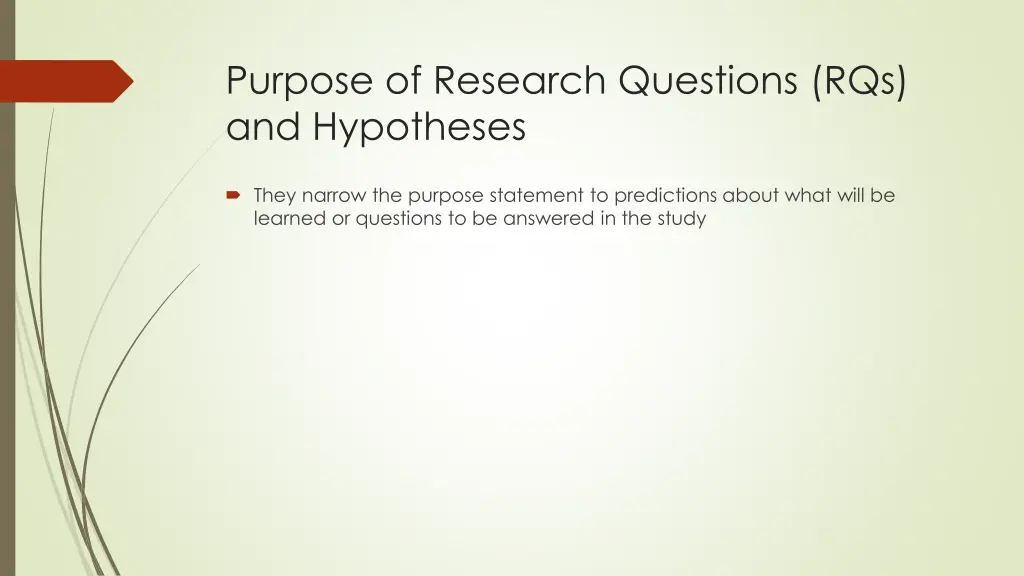 purpose of research questions rqs and hypotheses