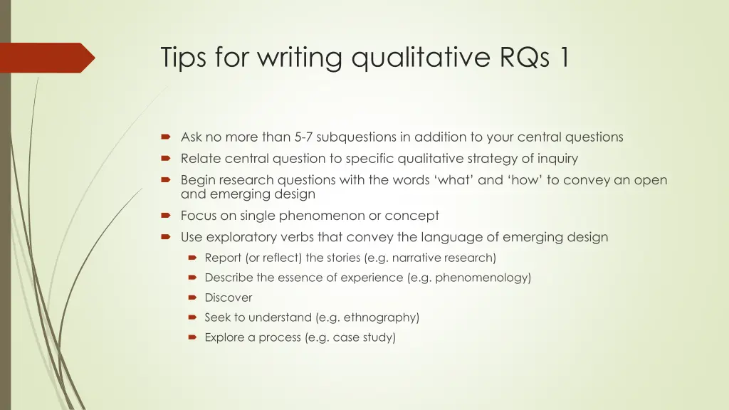 tips for writing qualitative rqs 1