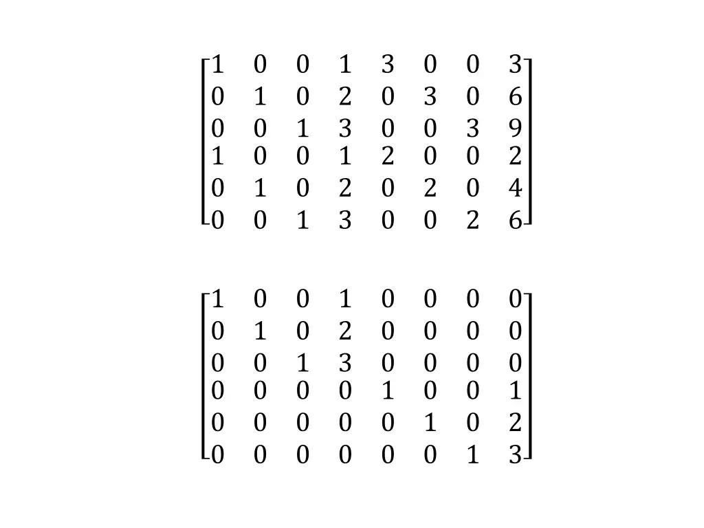 1 0 0 1 0 0