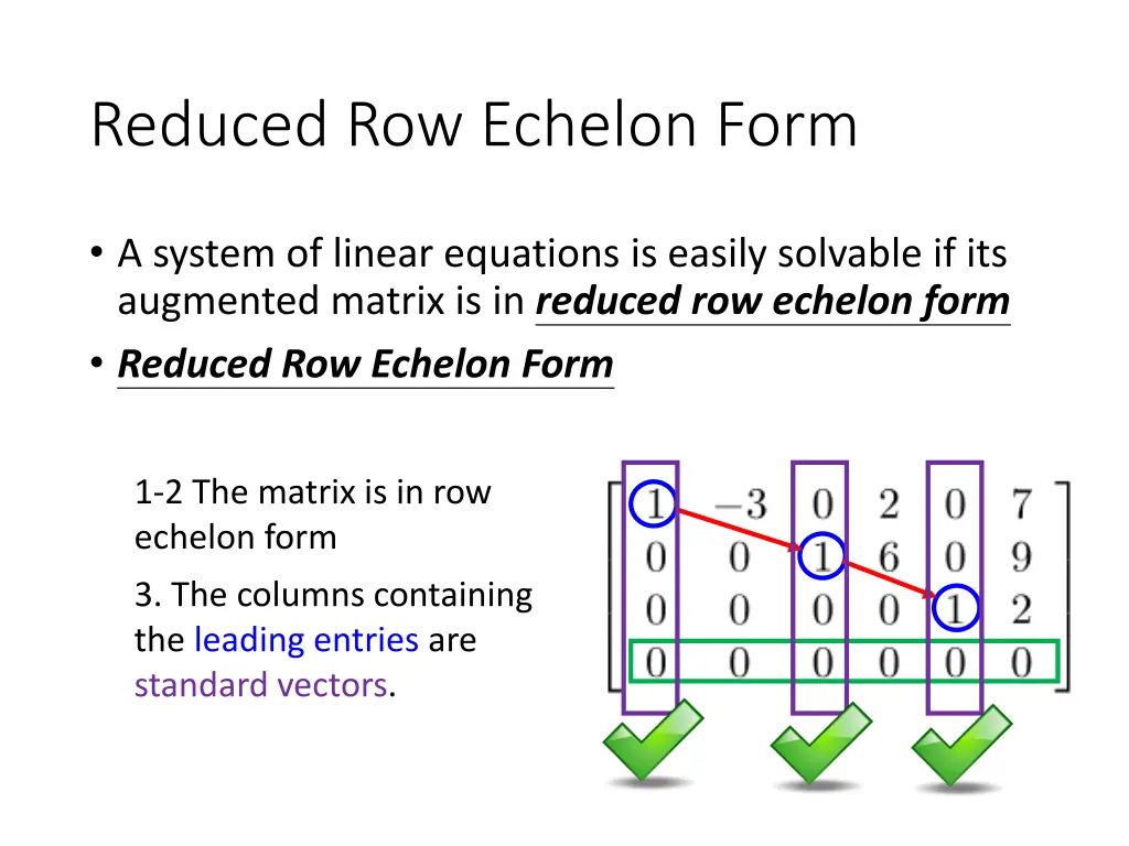 reduced row echelon form 3
