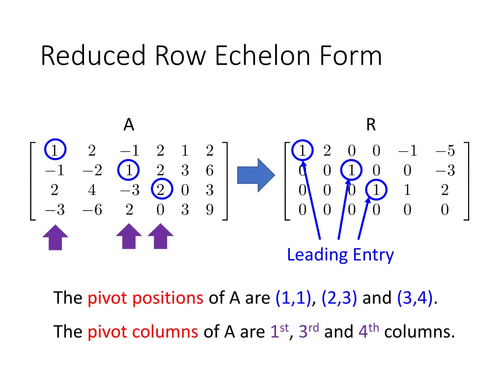 reduced row echelon form 4