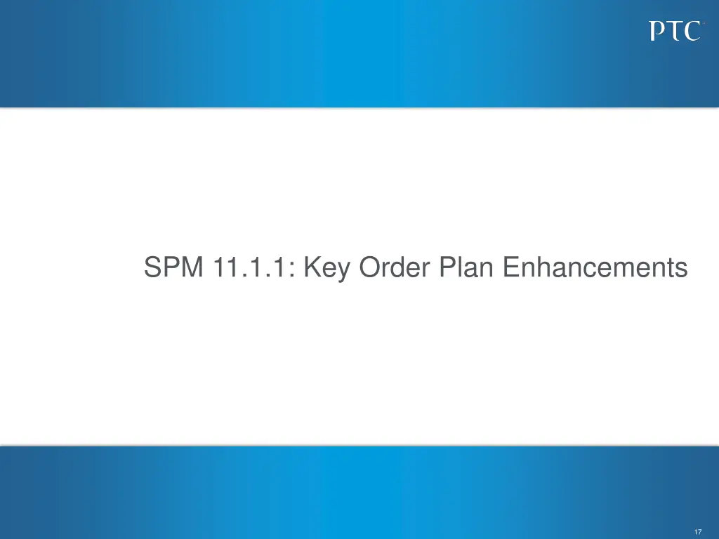 spm 11 1 1 key order plan enhancements