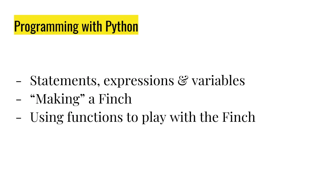 programming with python