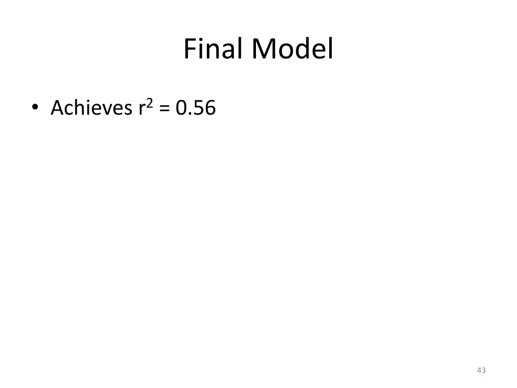 final model