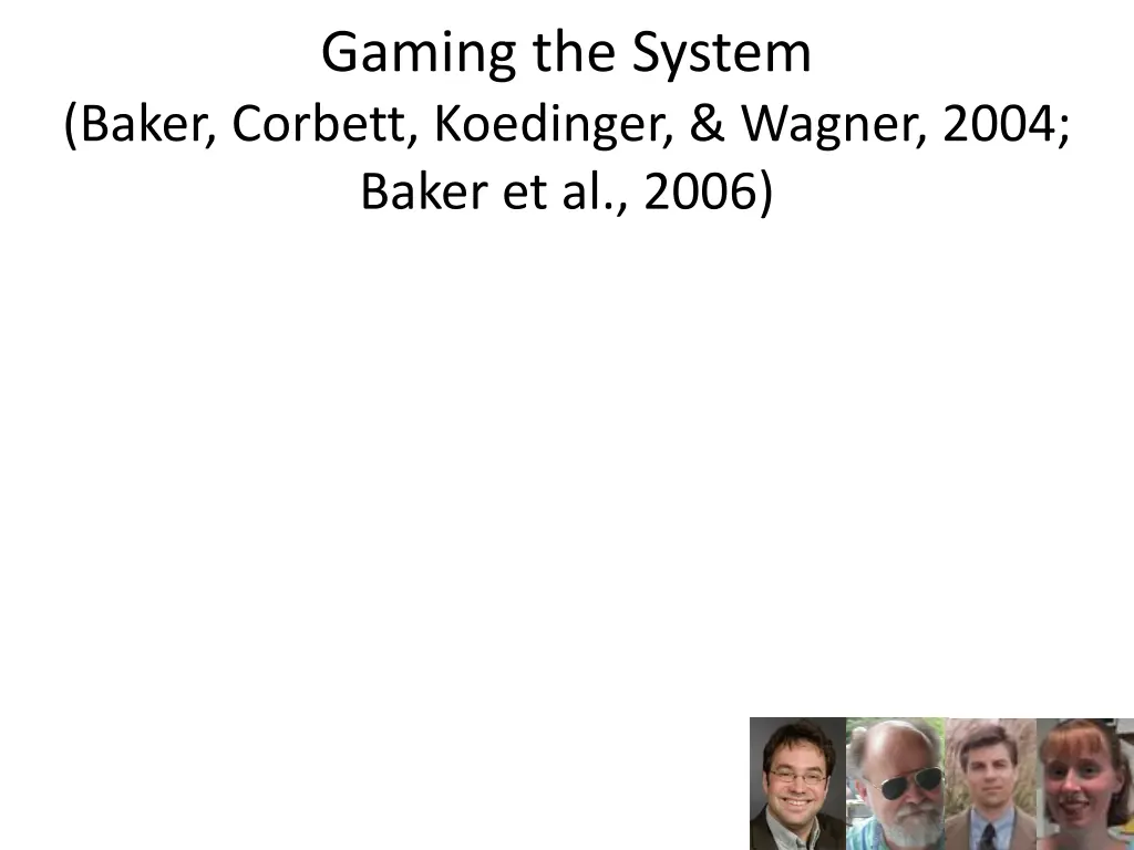 gaming the system