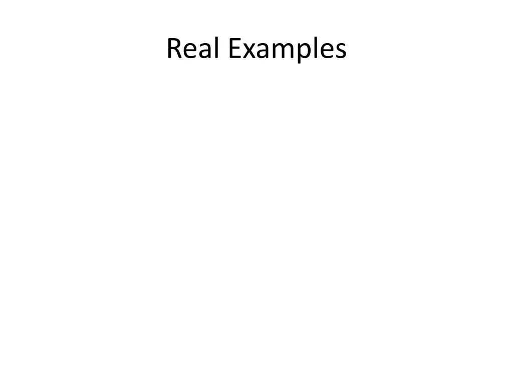 real examples