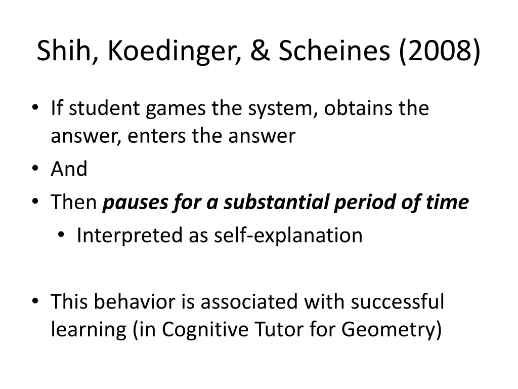 shih koedinger scheines 2008 1