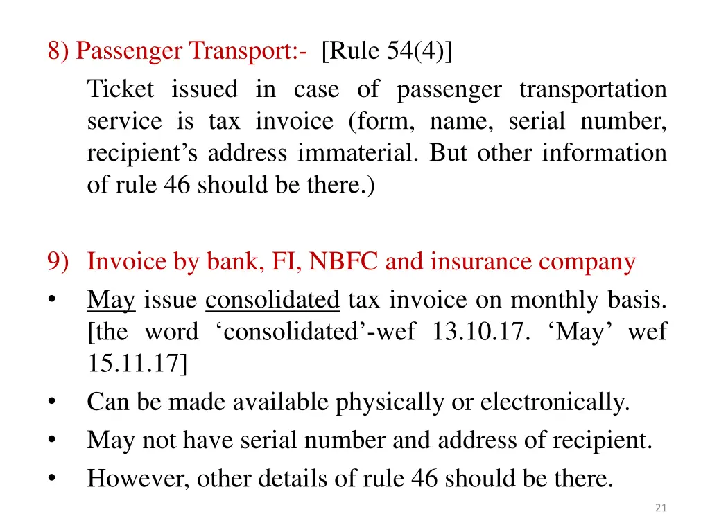 8 passenger transport rule 54 4 ticket issued