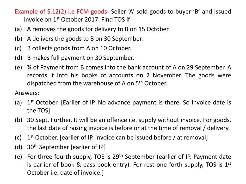 example of s 12 2 i e fcm goods seller a sold