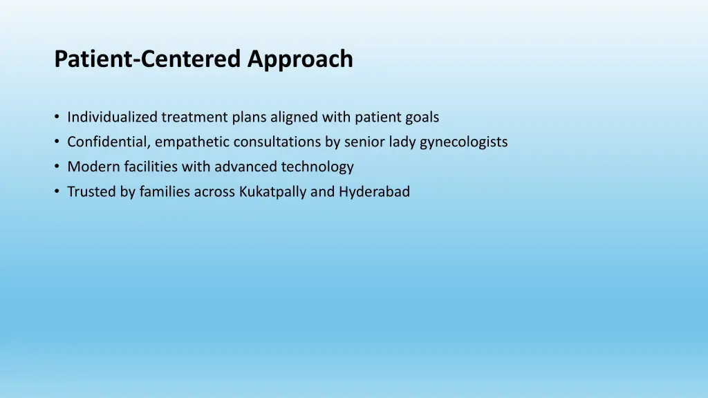 patient centered approach