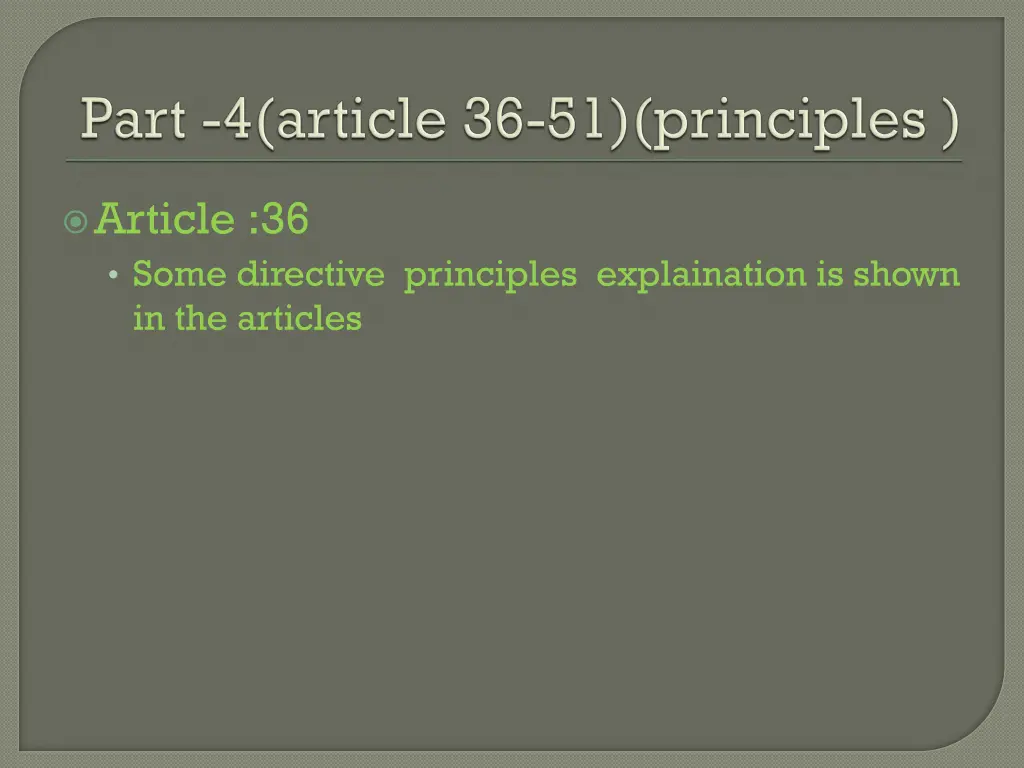 article 36 some directive principles explaination