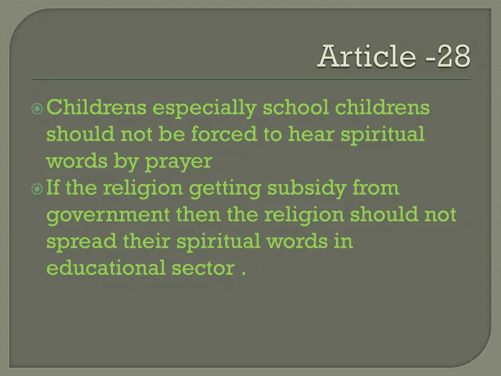 childrens especially school childrens should