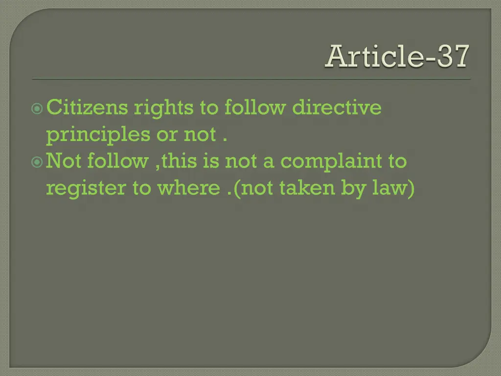 citizens rights to follow directive principles