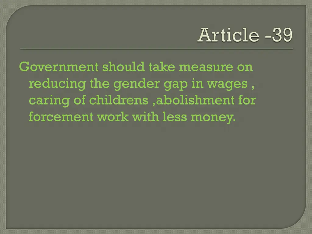 government should take measure on reducing