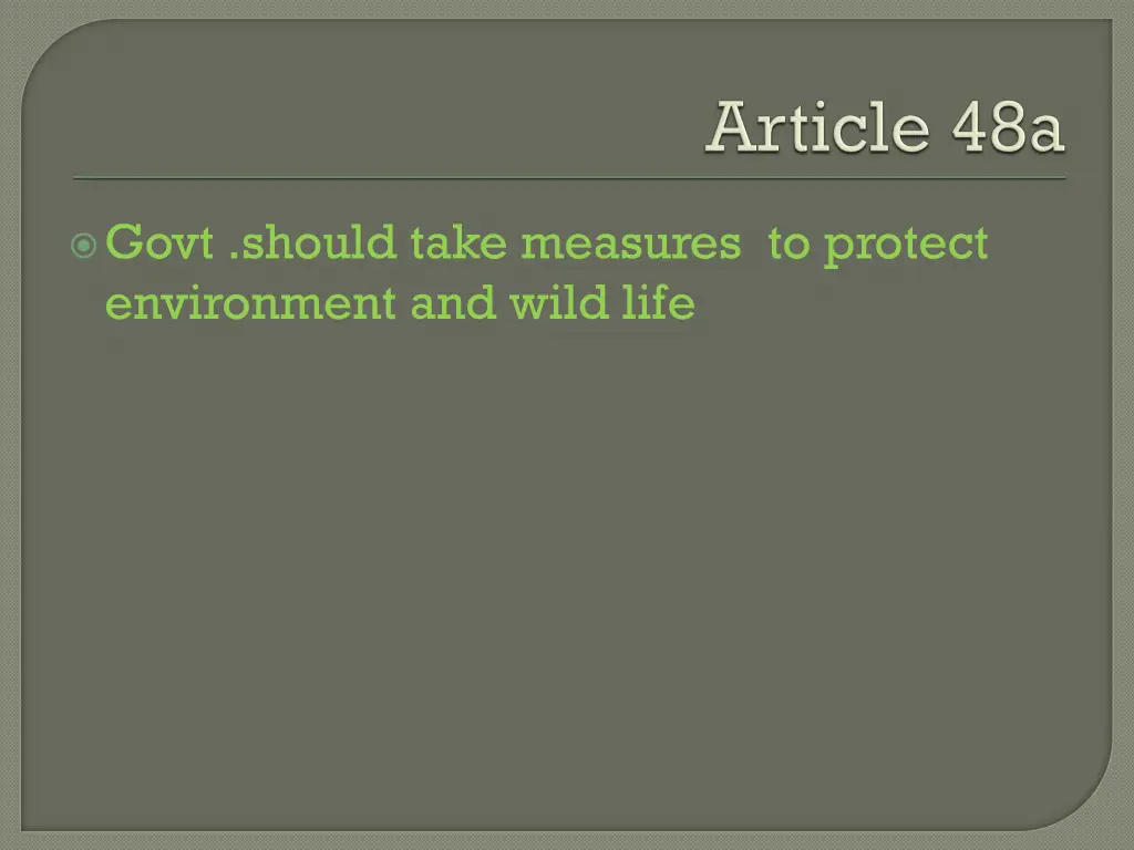 govt should take measures to protect environment
