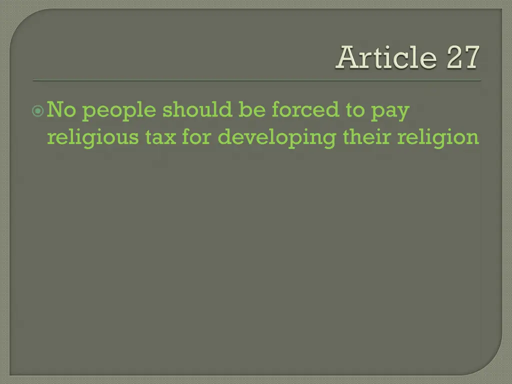 no people should be forced to pay religious