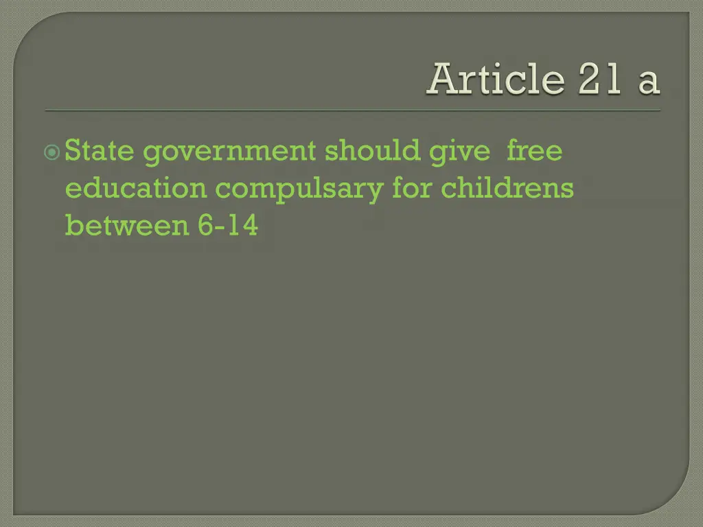 state government should give free education