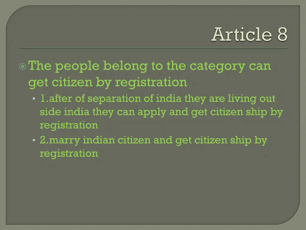 the people belong to the category can get citizen
