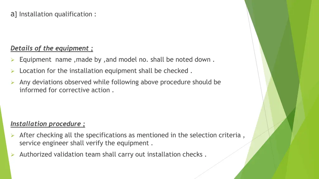 a installation qualification