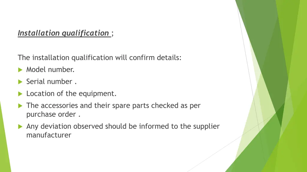 installation qualification