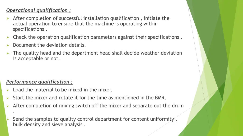 operational qualification