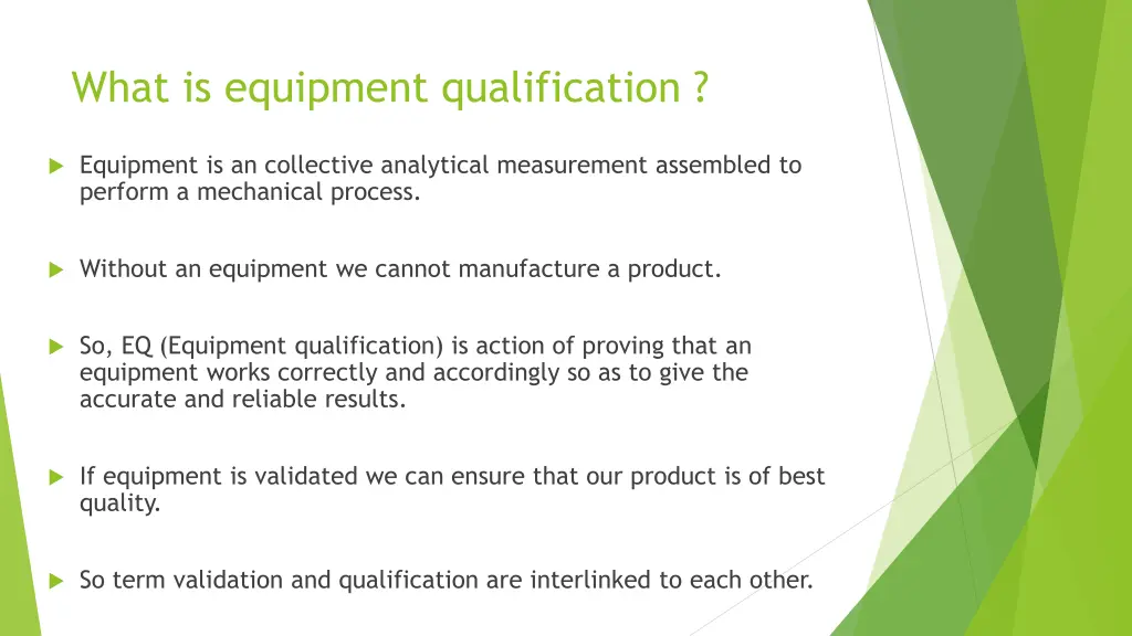 what is equipment qualification