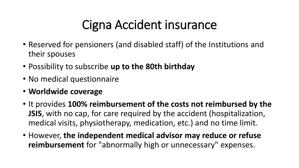 cigna accident insurance cigna accident insurance