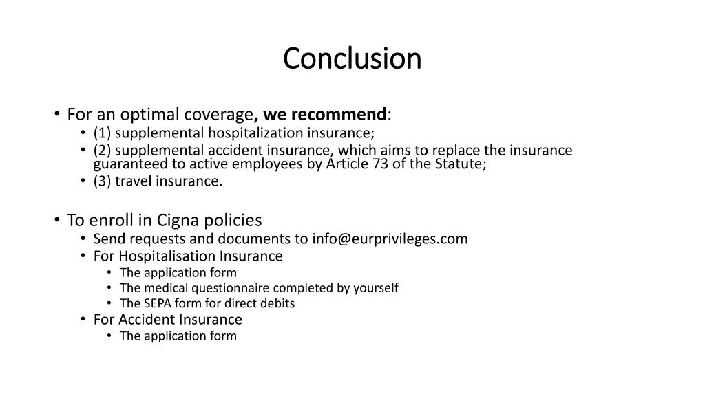 conclusion conclusion