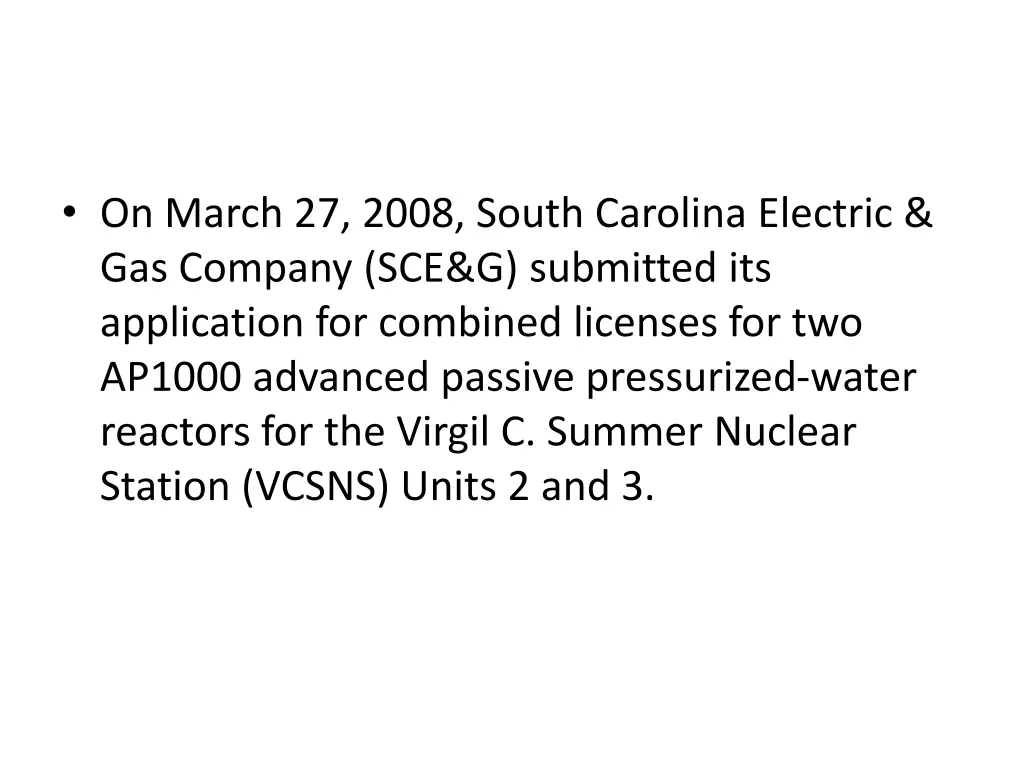 on march 27 2008 south carolina electric