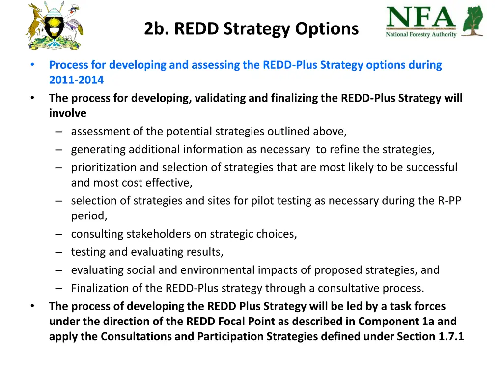2b redd strategy options 1